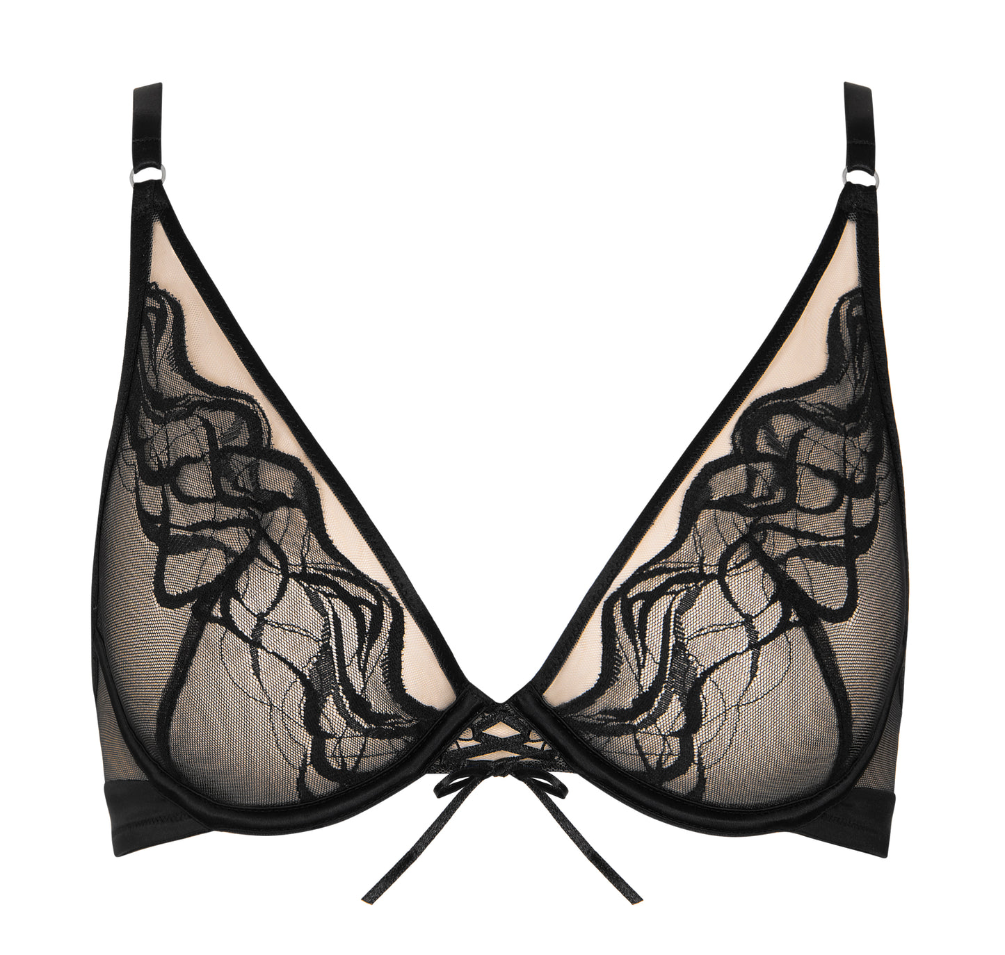 Soutien-gorge plongeant Lisca - Dione - Noir - 02