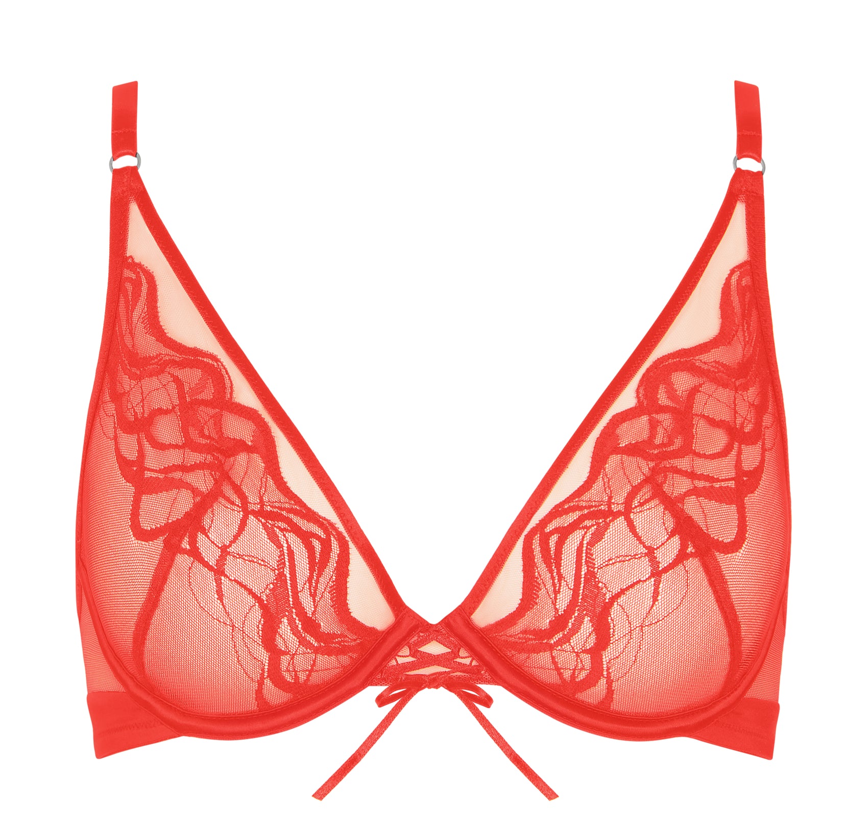 Soutien-gorge plongeant Lisca - Dione - Orange - PA