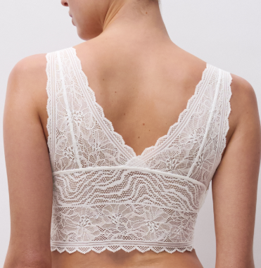 Bralette BH Chantelle EasyFeel - Floral Touch - Ivoor - 0LW