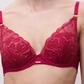 Soutien-gorge plongeant Chantelle - Fleurs - Rouge - B01