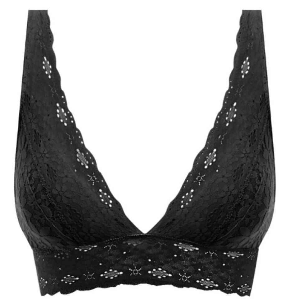 Bralette BH - Wacoal - Halo Lace - Zwart - null