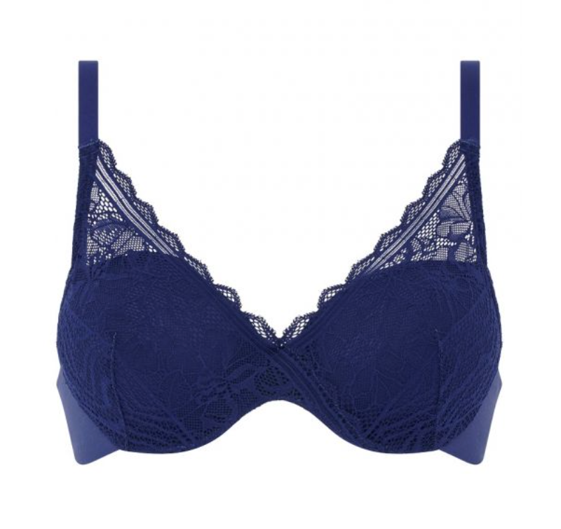 Hartvormige BH Chantelle EasyFeel - Floral Touch - Blauw - 050
