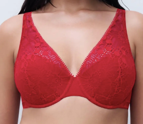 Soutien-gorge plongeant Chantelle - Day To Night - Rouge - 0YU