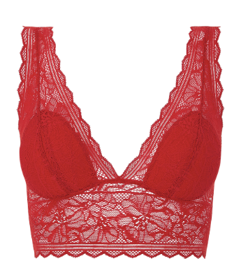 Bralette BH Chantelle EasyFeel - Floral Touch - Rood - 05W