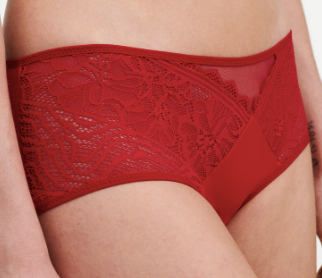 Hipster Chantelle EasyFeel - Floral Touch - Rood - 05W
