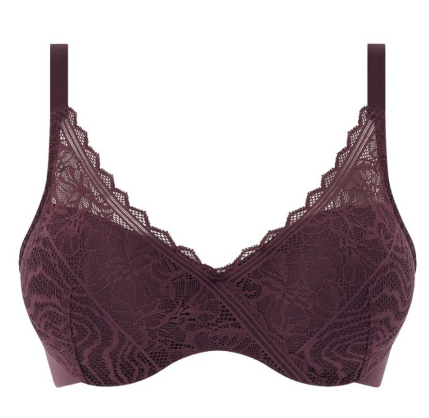 Soutien-gorge emboîtant - Femilet - Floral Touch - Bordeaux - 032