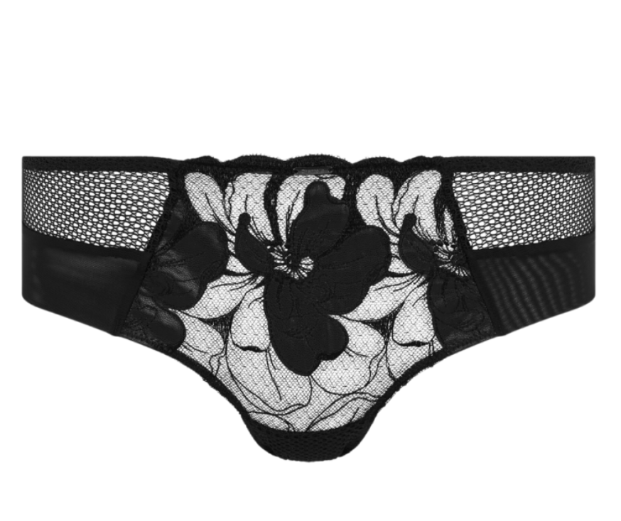 Hipster Chantelle - Fleurs Signature - Noire - 0P8