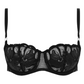 Soutien-gorge balconnet Chantelle - Fleurs - Noir - 0P8