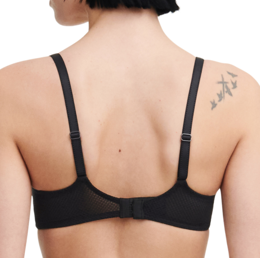Soutien-gorge balconnet Chantelle - Fleurs - Noir - 0P8