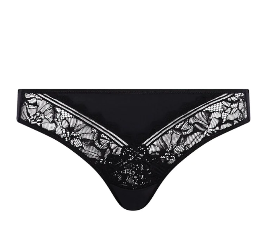 Slip Chantelle EasyFeel - Floral Touch - Zwart - 011