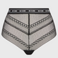 Culotte taille haute - Chantelle X - Logo - Noire - BLK