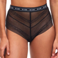 Culotte taille haute - Chantelle X - Logo - Noire - BLK