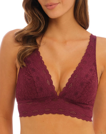 Bralette BH - Wacoal - Halo Lace - Bordeaux - 593
