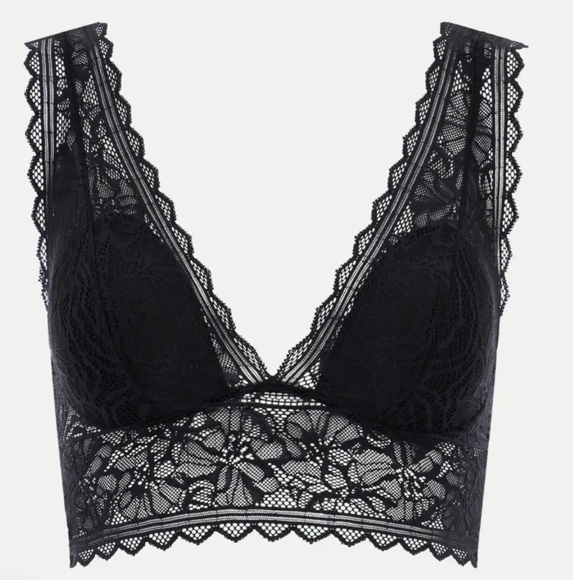 Bralette BH Chantelle EasyFeel - Floral Touch - Zwart - 011