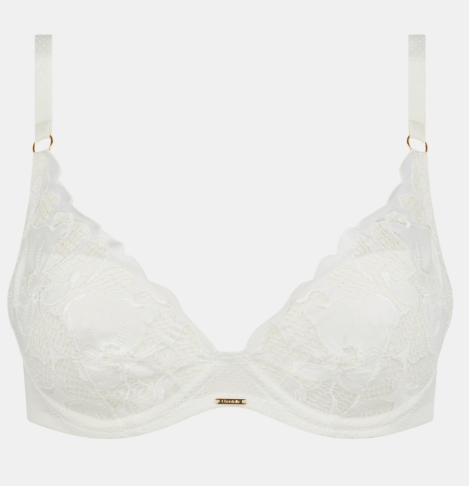 Soutien-gorge plongeant Chantelle - Fleurs Signature - Blanc - A32