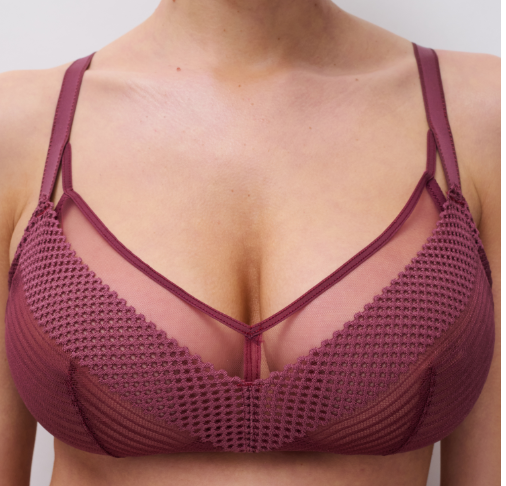 Bralette BH Chantelle Pulp - Play - Bordeaux - 0K7