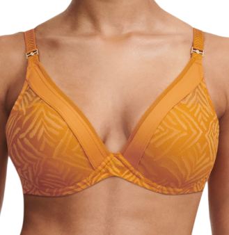 Soutien-gorge plongeant Chantelle - Graphic Allure - Doré - 086