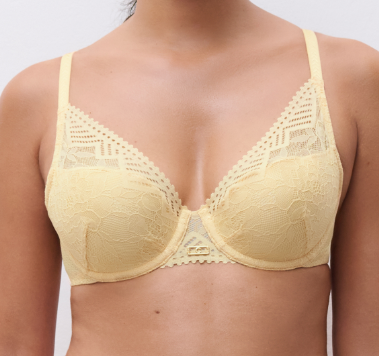 Soutien-gorge plongeant Chantelle - Origins - Jaune - 056