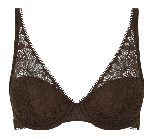 Soutien-gorge plongeant Chantelle - Day To Night - Marron - 0JL