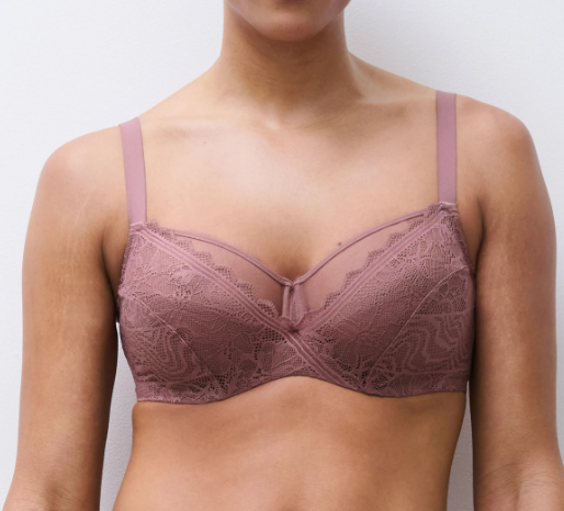 Balcony bra Chantelle EasyFeel - Floral Touch - Rose - 0R4