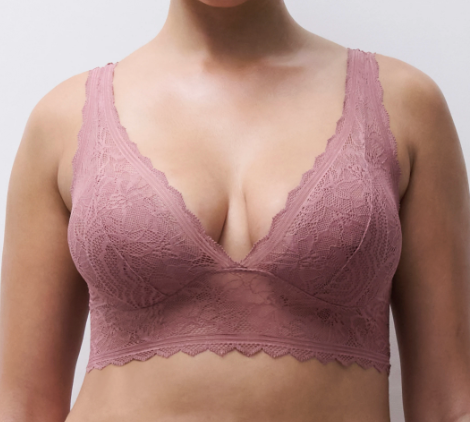 Bralette BH Chantelle EasyFeel - Floral Touch - Rose - 0R4