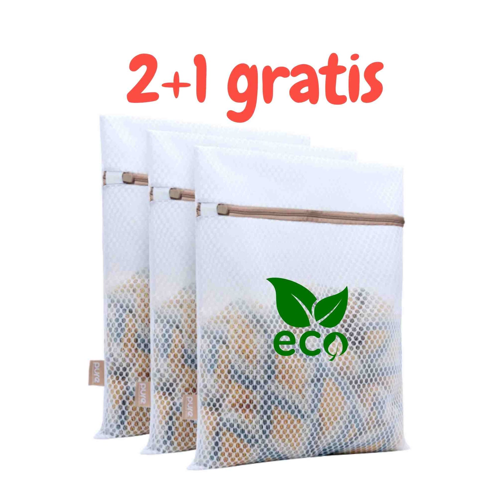 Accessoire Overige CurveCatch - Washing Bags - Wit - 3PACK