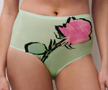 Culotte taille haute Chantelle - Softstretch - Verte - B32