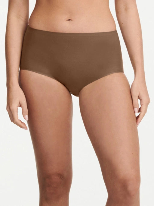 Culotte taille haute Chantelle - Softstretch - Marron - 02E