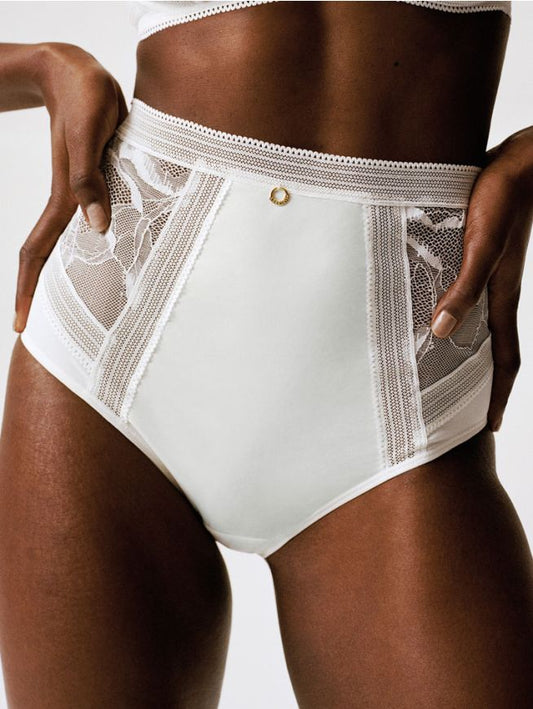 Culotte taille haute Chantelle - Lace-c11m - Ivoire - 0LW