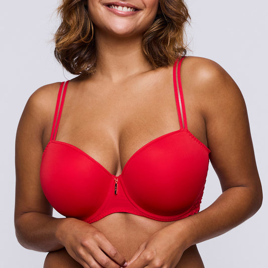 Soutien-gorge balconnet PrimaDonna Twist - East End - Rouge - TRR