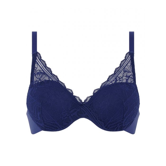 Soutien-gorge en forme de cœur - Femilet - Floral Touch - Bleu - null