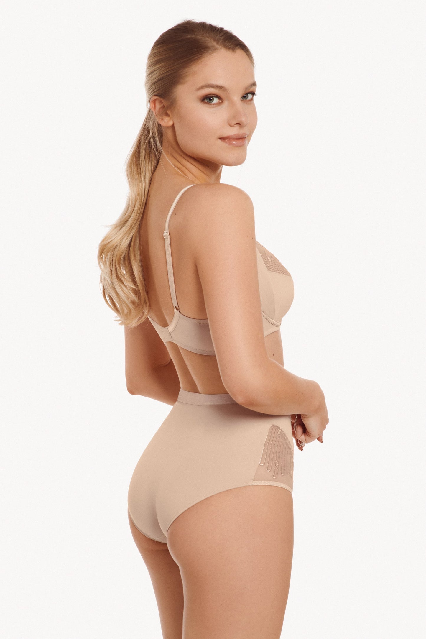 Culotte taille haute Lisca - Ivonne - Beige - NR