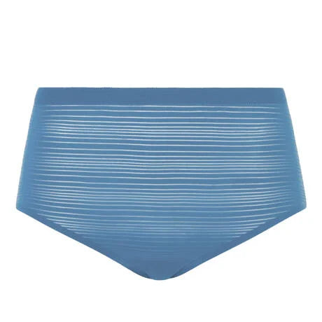 Culotte taille haute Chantelle - Softstretch Stripes - Bleue - 00C