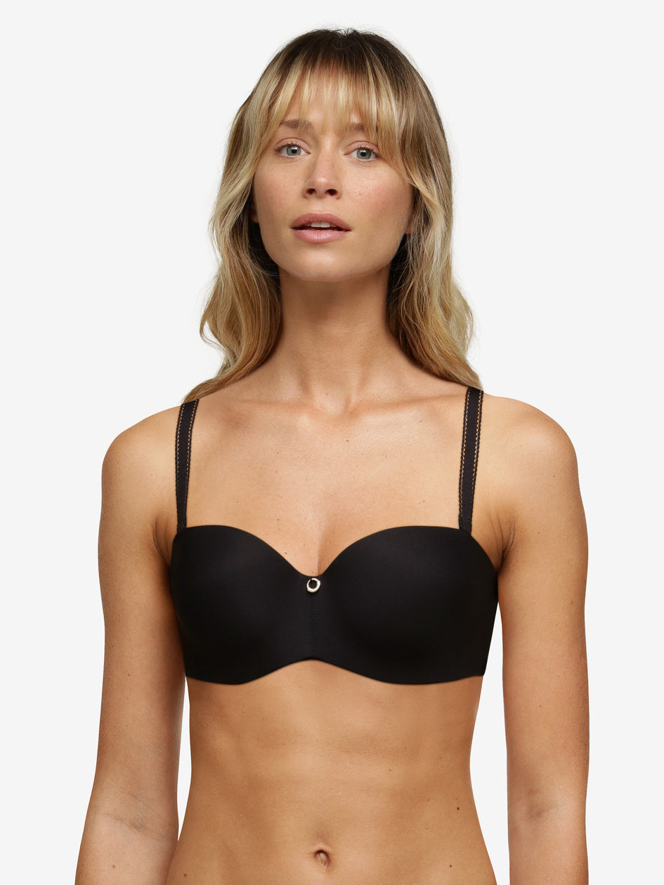 Soutien-gorge bandeau Chantelle - True Lace - Noir - 011