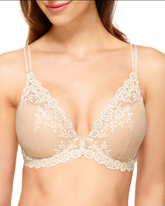 Plunge BH Wacoal - Embrace Lace - Beige - 271