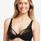 Soutien-gorge plongeant Femilet - Delicate Blossom - Noir - 011