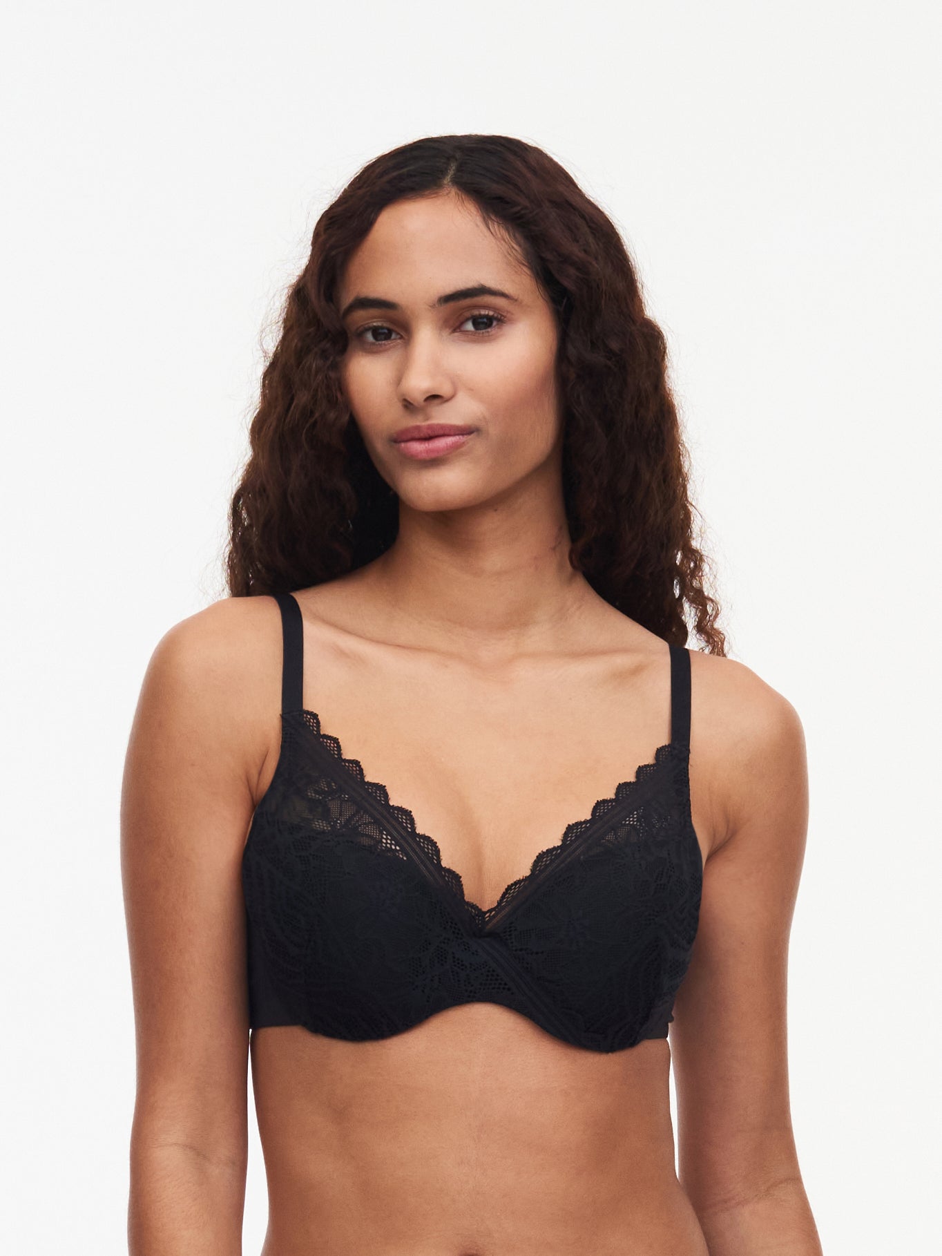 Full cup BH Chantelle EasyFeel - Floral Touch - Zwart - 011