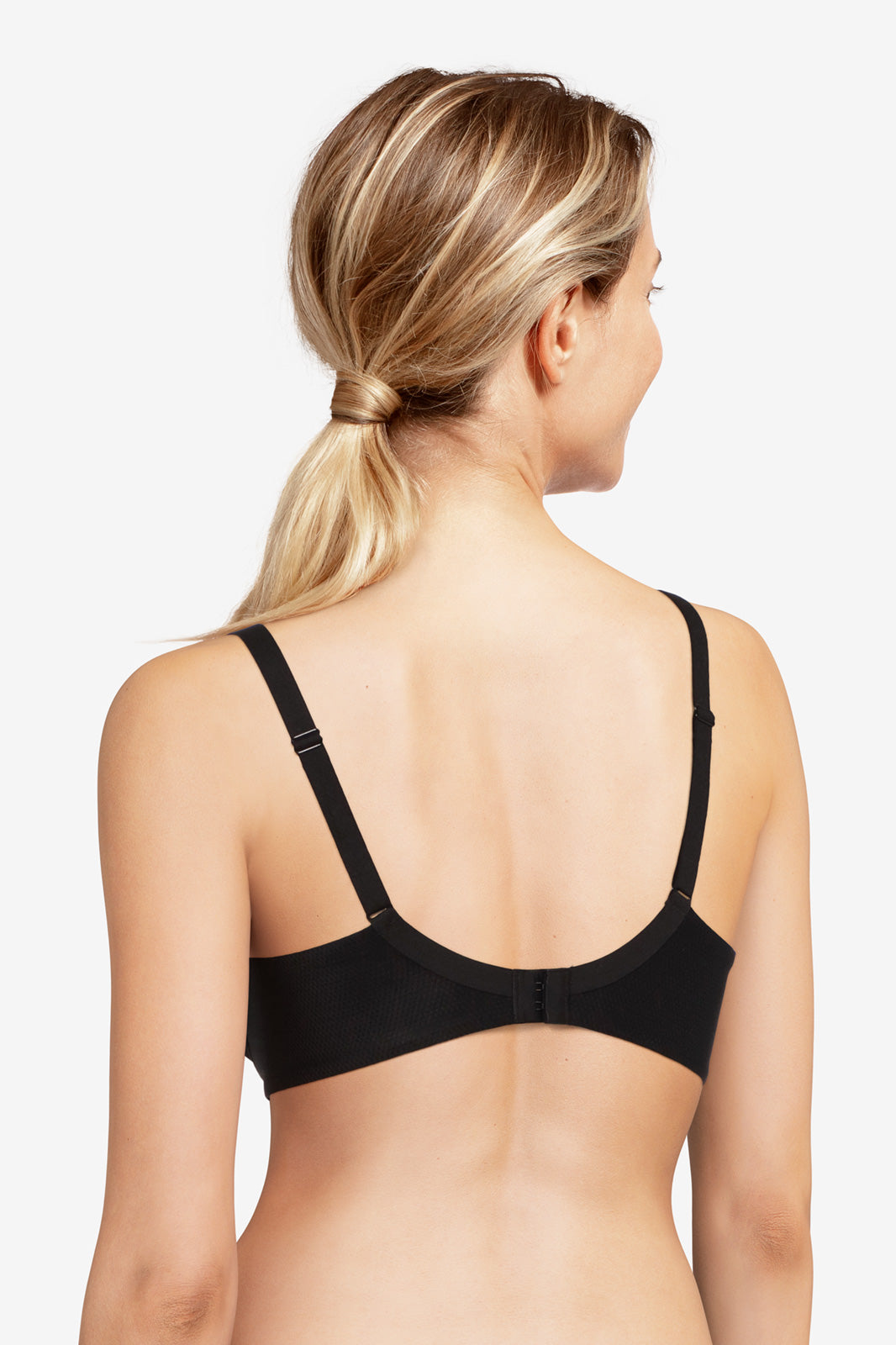 Soutien-gorge plongeant Femilet - Delicate Blossom - Noir - 011