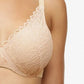 Hartvormige BH Chantelle EasyFeel - Floral Touch - Beige - 01N