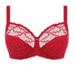 Niet-voorgevormde balconette BH - Fantasie - Rood