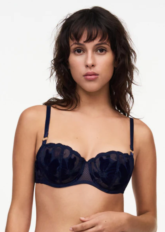 Balconette BH Chantelle - Fleurs - Blauw - 0DI