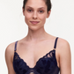 Soutien-gorge plongeant Chantelle - Fleurs Signature - Bleu - 0DI