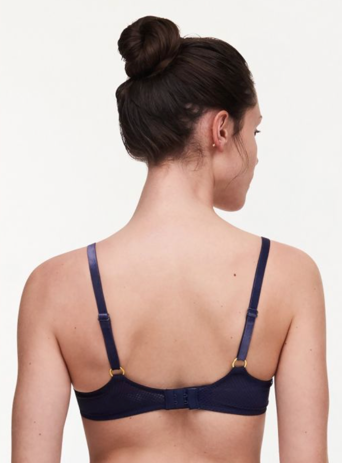 Soutien-gorge plongeant Chantelle - Fleurs Signature - Bleu - 0DI