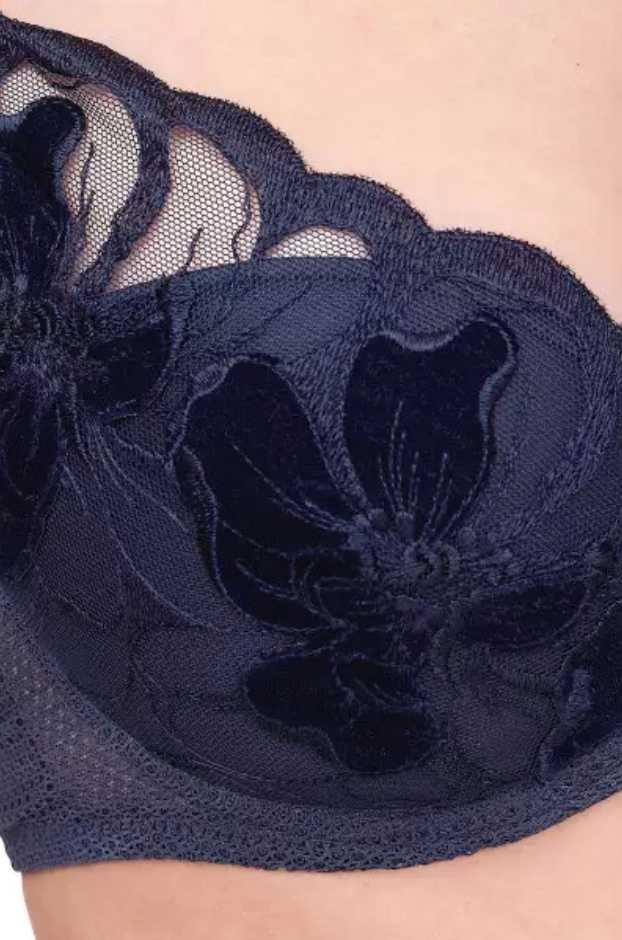 Soutien-gorge plongeant Chantelle - Fleurs Signature - Bleu - 0DI