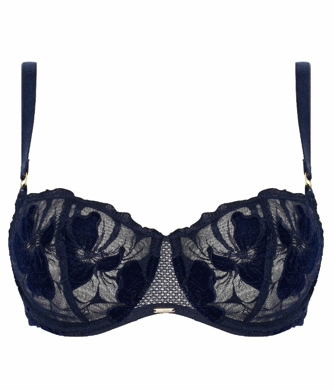 Balconette BH Chantelle - Fleurs - Blauw - 0DI