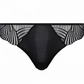 String Femilet - Delicate blossom - Noir - 011