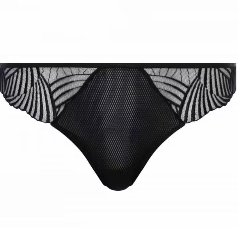 String Femilet - Delicate blossom - Noir - 011